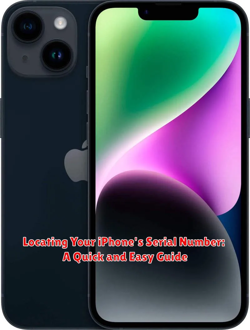 Locating Your iPhone's Serial Number: A Quick and Easy Guide