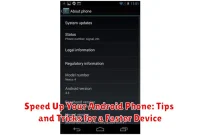 Speed Up Your Android Phone: Tips and Tricks for a Faster Device