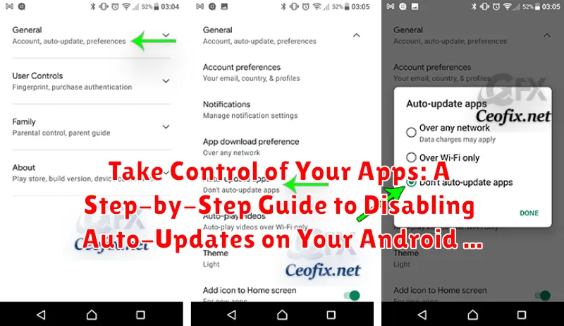 Take Control of Your Apps: A Step-by-Step Guide to Disabling Auto-Updates on Your Android Device